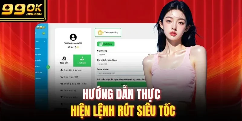 Hướng dẫn thực hiện lệnh rút siêu tốc